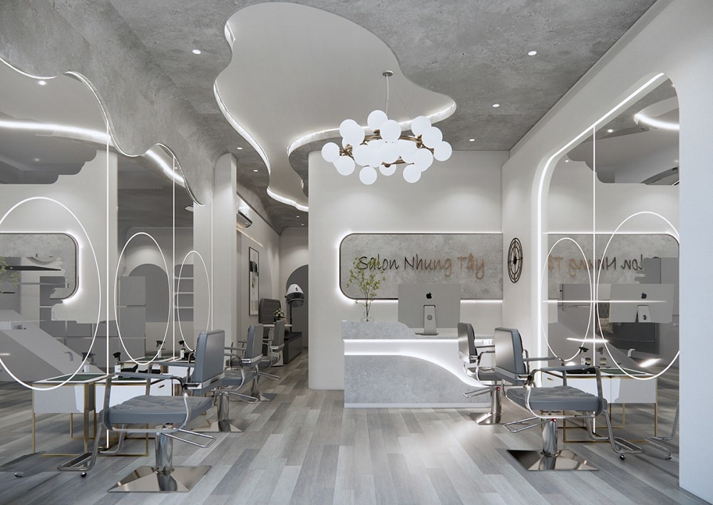 Mẫu thiết kế salon tại Shophouse The Venice Vinhomes Ocean Park 3