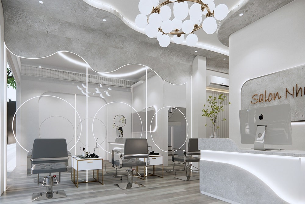Mẫu thiết kế salon tại Shophouse The Venice Vinhomes Ocean Park 3