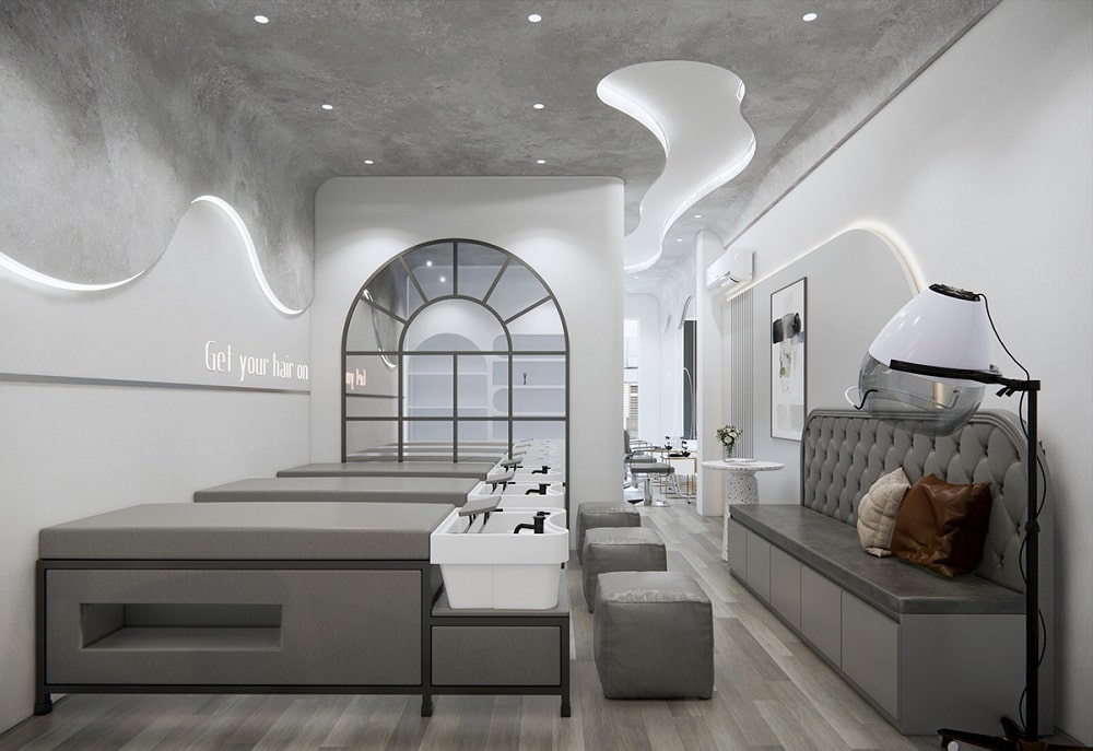 Mẫu thiết kế salon tại Shophouse The Venice Vinhomes Ocean Park 3