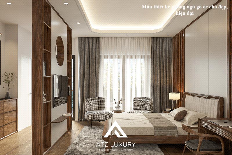 mẫu nội thất phòng ngủ gỗ óc chó đẹp, cuốn hút mẫu nội thất phòng ngủ gỗ óc chó đẹp, cuốn hút