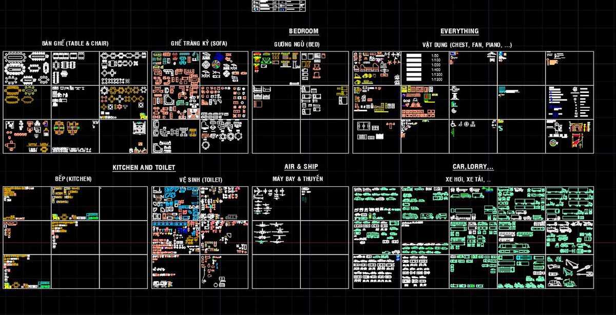 thu vien cad noi that mien phi