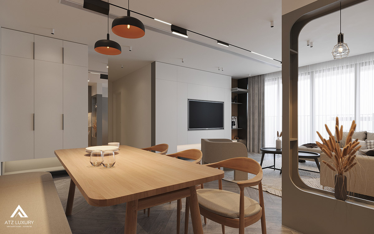 Thiết kế nội thất căn hộ chung cư Vinhomes D'Capitale 3 phòng ngủ