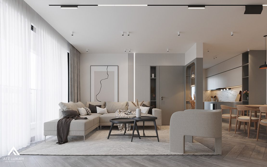 Thiết kế nội thất căn hộ chung cư Vinhomes D'Capitale 3 phòng ngủ