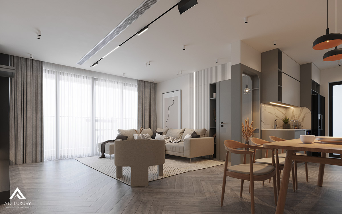 Thiết kế nội thất căn hộ chung cư Vinhomes D'Capitale 3 phòng ngủ