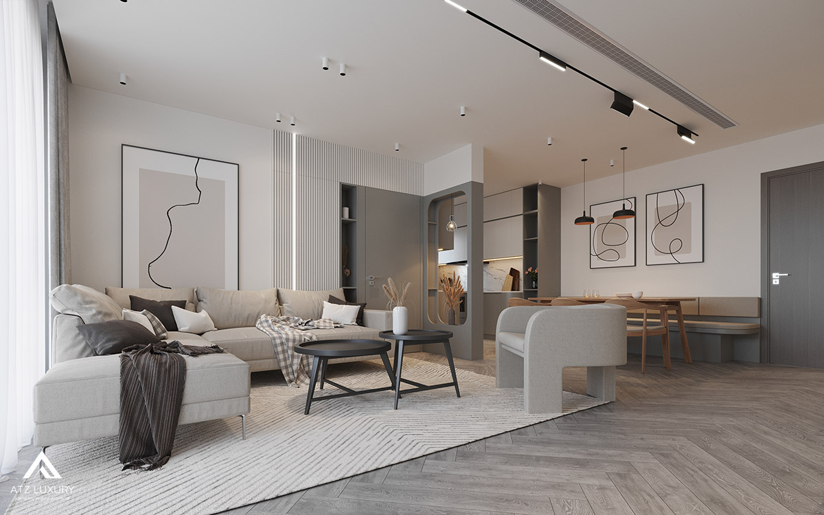 Thiết kế nội thất căn hộ chung cư Vinhomes D'Capitale 3 phòng ngủ
