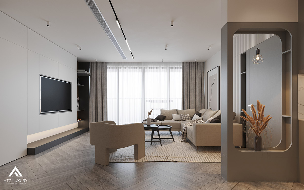 Thiết kế nội thất căn hộ chung cư Vinhomes D'Capitale 3 phòng ngủ