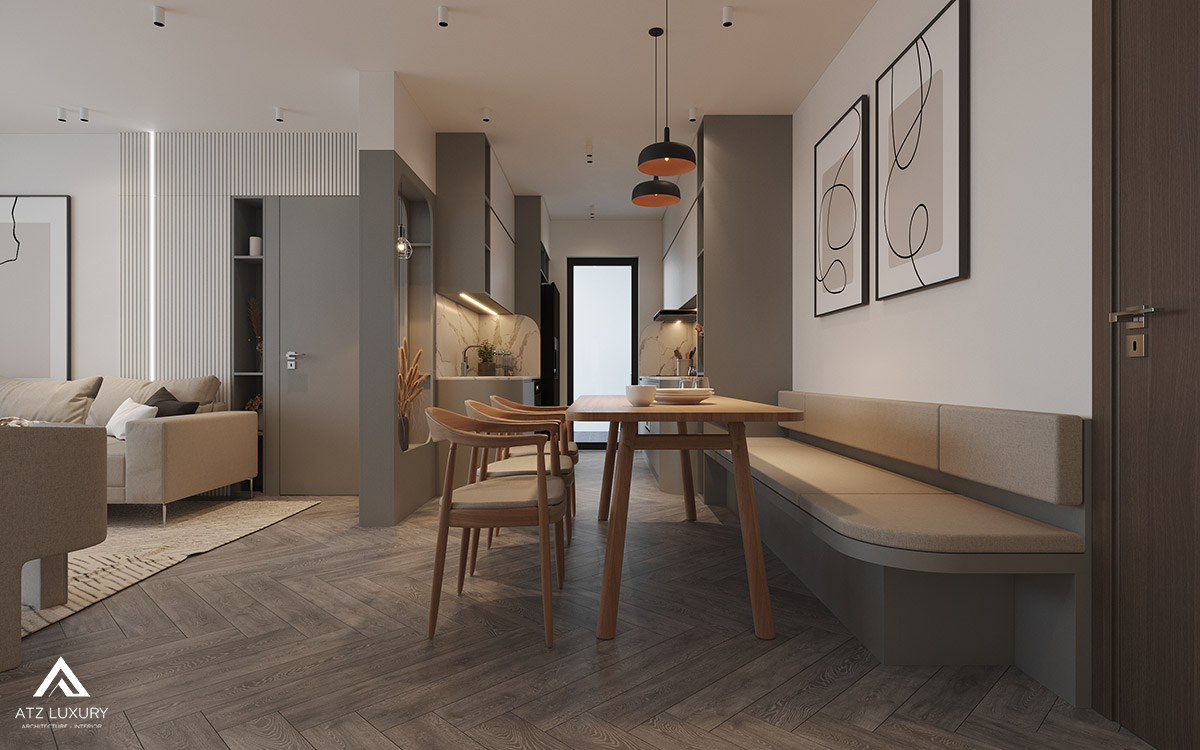 Thiết kế nội thất căn hộ chung cư Vinhomes D'Capitale 3 phòng ngủ