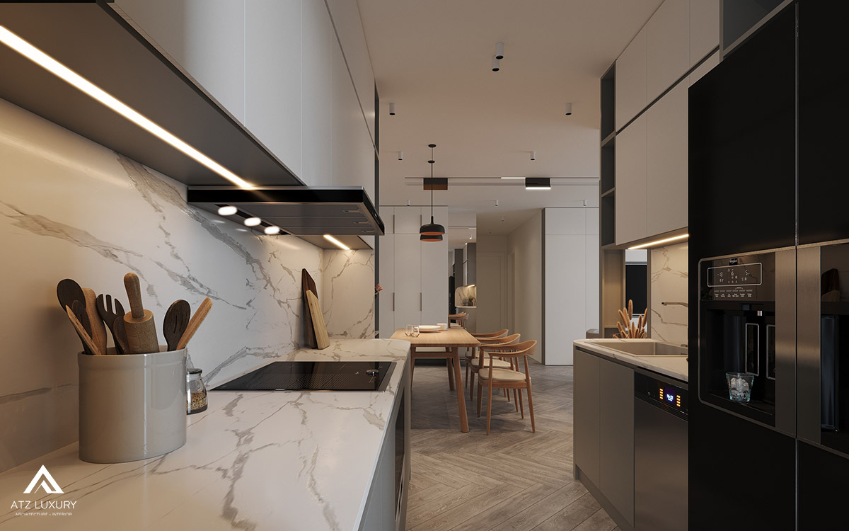 Thiết kế nội thất căn hộ chung cư Vinhomes D'Capitale 3 phòng ngủ