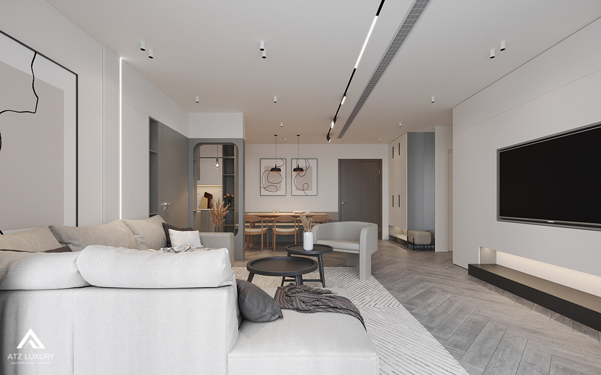 Thiết kế nội thất căn hộ chung cư Vinhomes D'Capitale 3 phòng ngủ