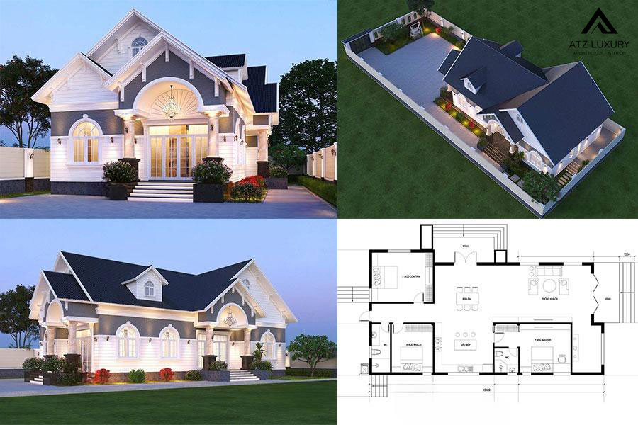 Mẫu biệt thự nhà vườn sang trọng tiện nghi