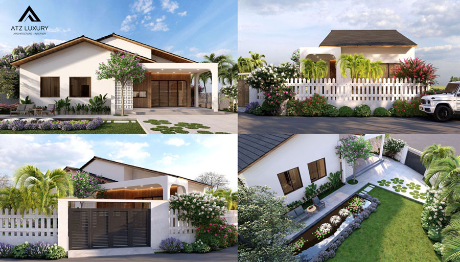 Biệt thự nhà vườn đơn giản