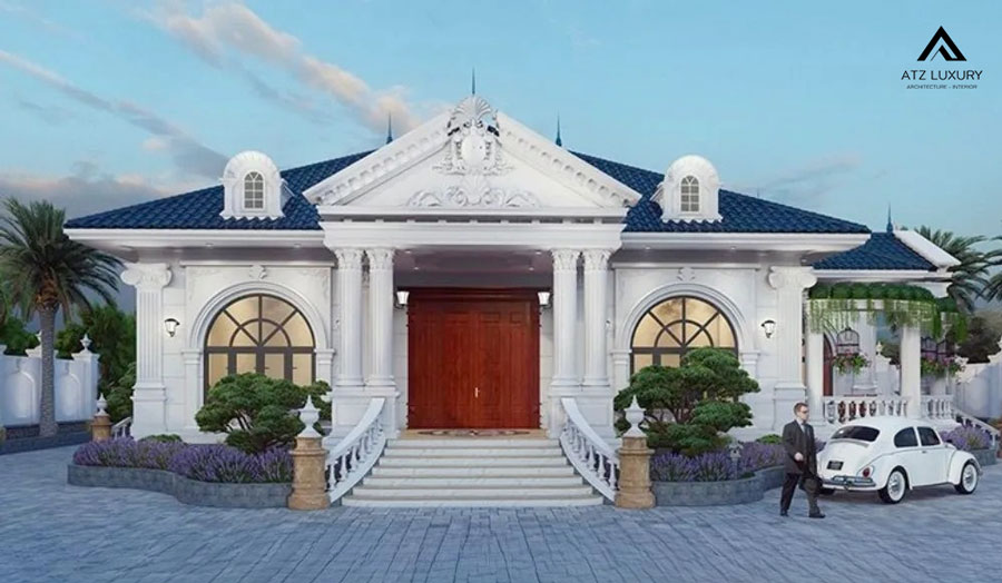 Mẫu biệt thự vườn 1 tầng 3 phòng ngủ