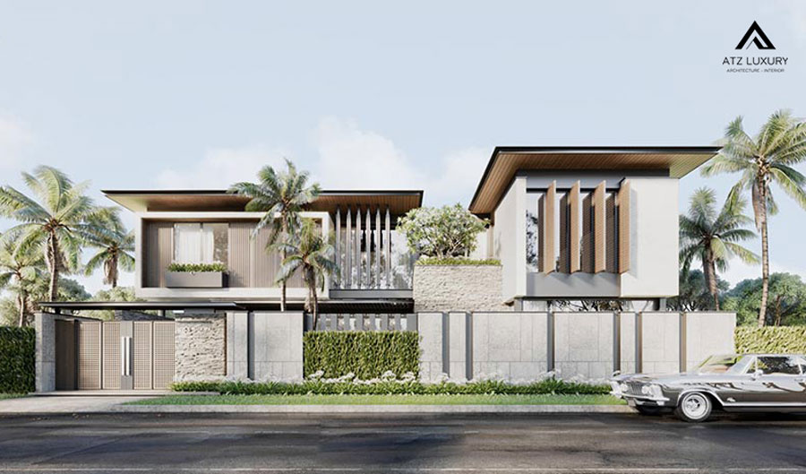 Biệt thự vườn 2 tầng đẹp