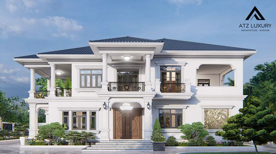 Biệt thự nhà vườn 2 tầng mái Nhật