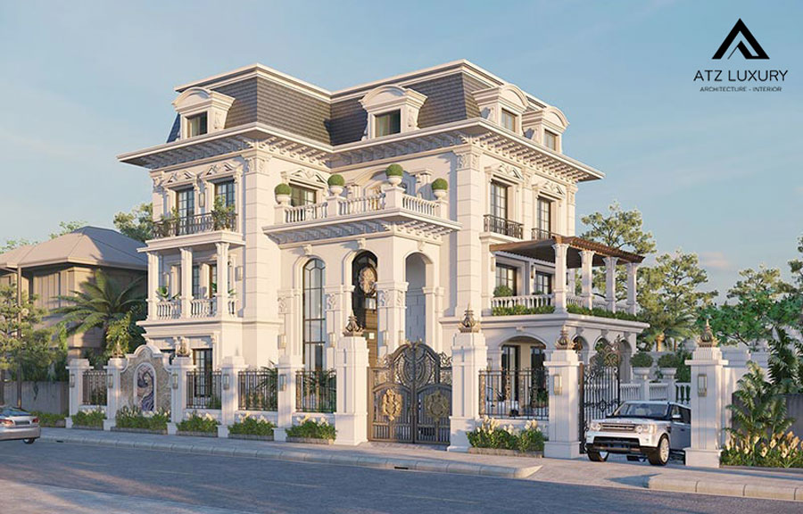 Mẫu biệt thự vườn 3 tầng sang trọng đẳng cấp