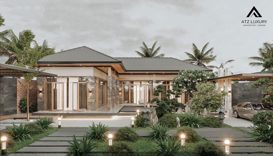 Biệt thự nhà vườn đẹp hiện đại