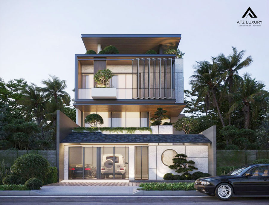 Biệt thự nhà vườn 3 tầng hiện đại đẳng cấp thượng