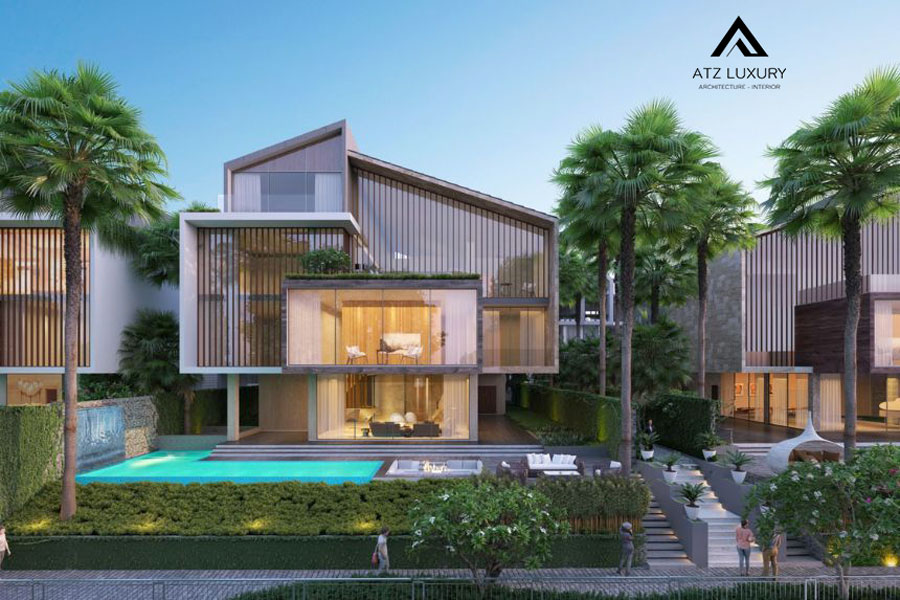 Thiết kế biệt thự sân vườn hiện đại sang trọng