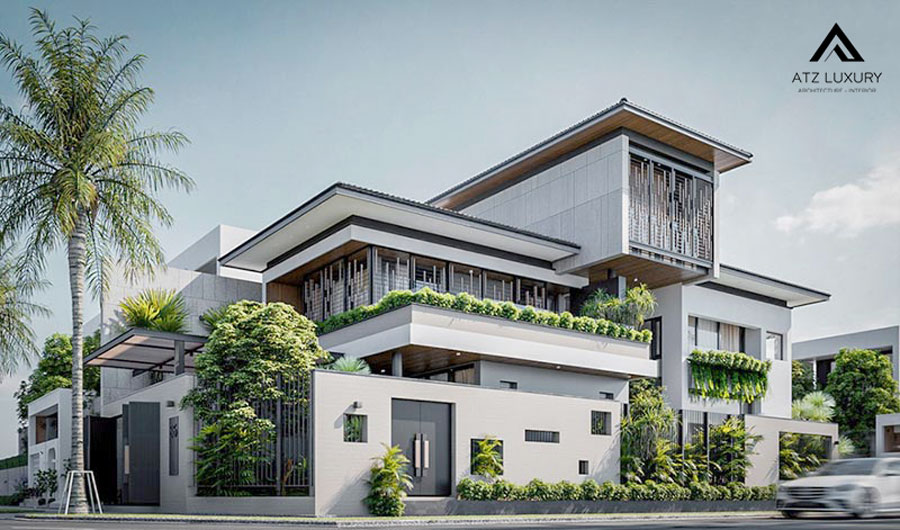 Thiết kế biệt thự vườn 5 phòng ngủ