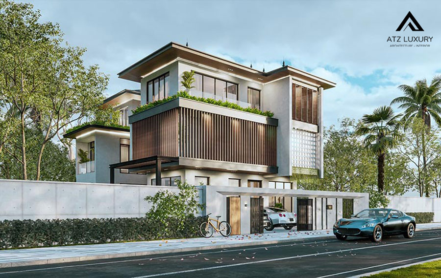 Thiết kế biệt thự nhà vườn hiện đại tiện nghi