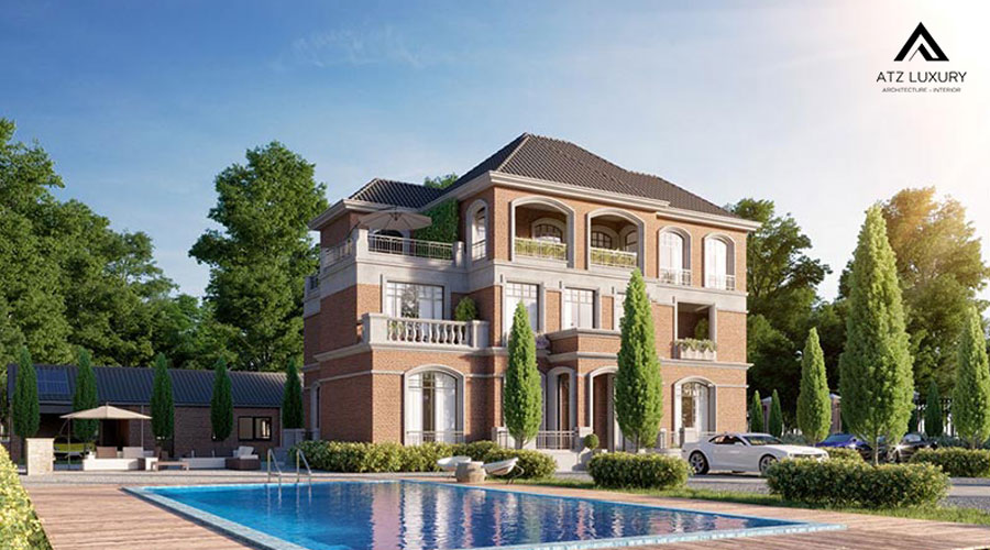 Thiết kế biệt thự sân vườn 300m2