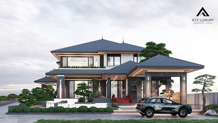 Thiết kế biệt thự sân vườn 500m2 đẹp