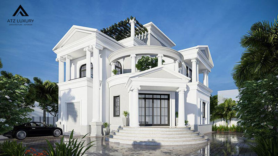 Thiết kế biệt thự vườn hiện đại 3 phòng ngủ