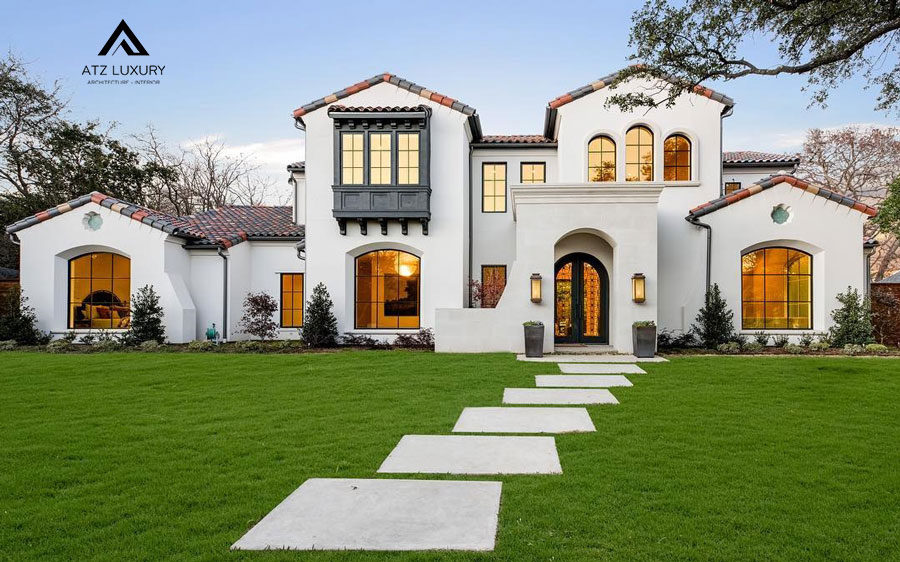 Mẫu biệt thự vườn phong cách địa trung hải