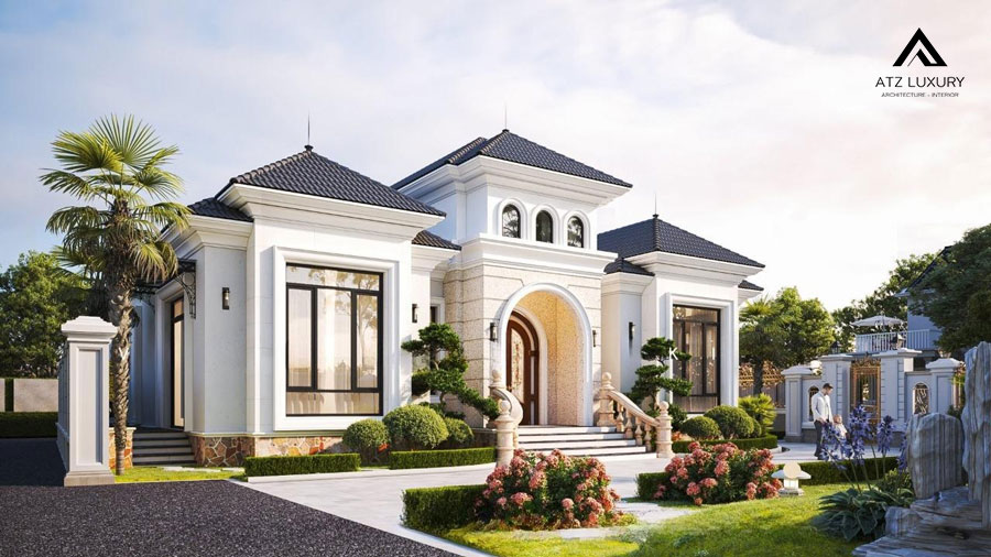 Mẫu nhà vườn đẹp phong cách Indochine