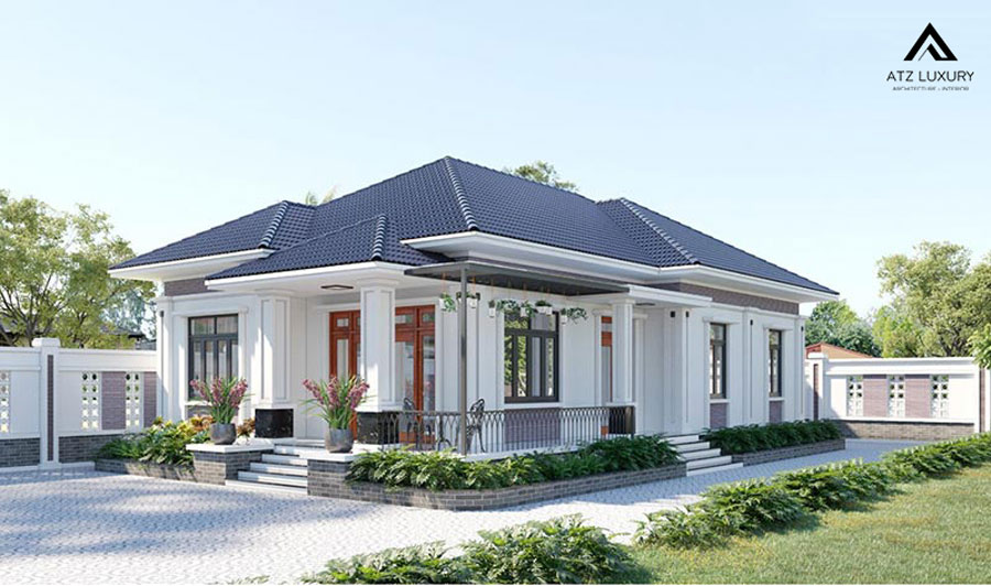 Thiết kế biệt thự vườn nhỏ kiểu mái Nhật