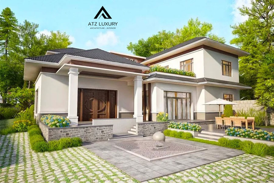 Mẫu biệt thự vườn mini