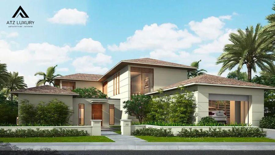 Thiết kế nhà vườn mini kiểu mái Nhật