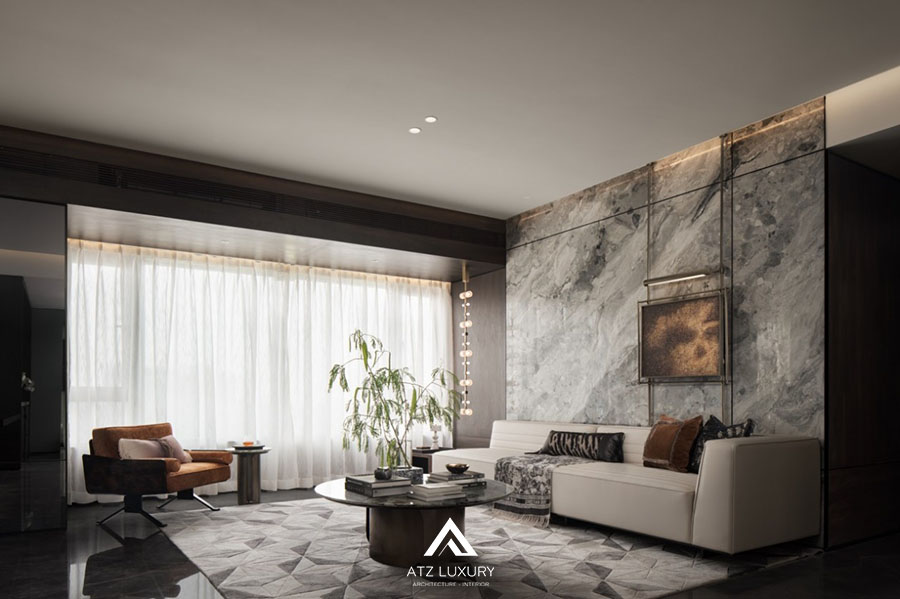Mẫu nội thất phòng khách 25m2 đẹp