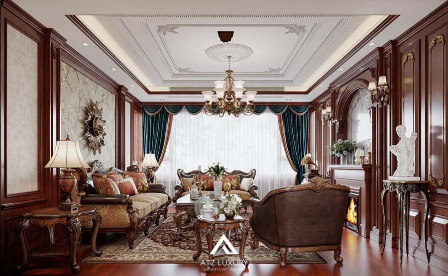 mẫu phòng khách đẹp 40m2