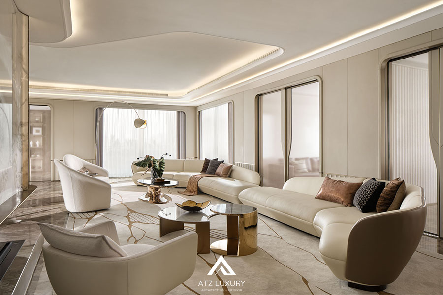 mẫu nội thất phòng khách đẹp 40m2