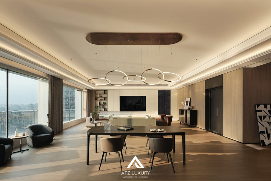 mẫu nội thất phòng khách đẹp 40m2