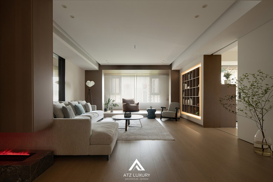 Mẫu phòng khách 20m2 đẹp