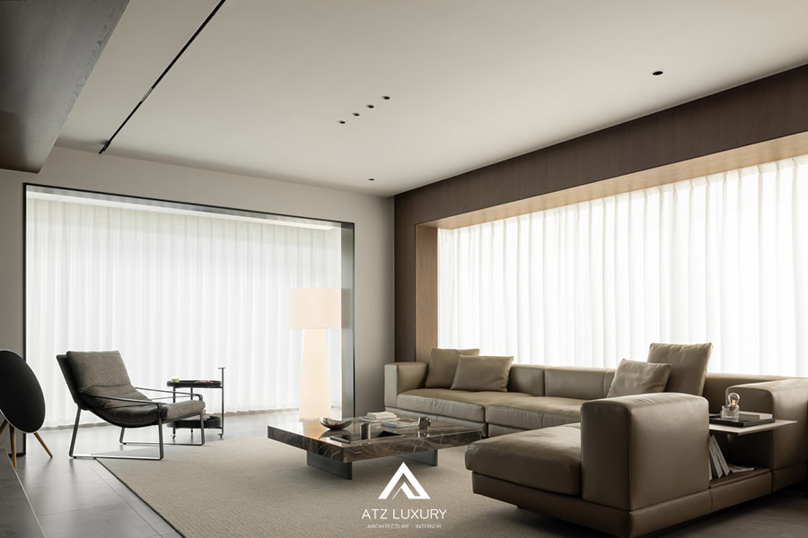 thiết kế phòng khách 20m2 đẹp hiện đại