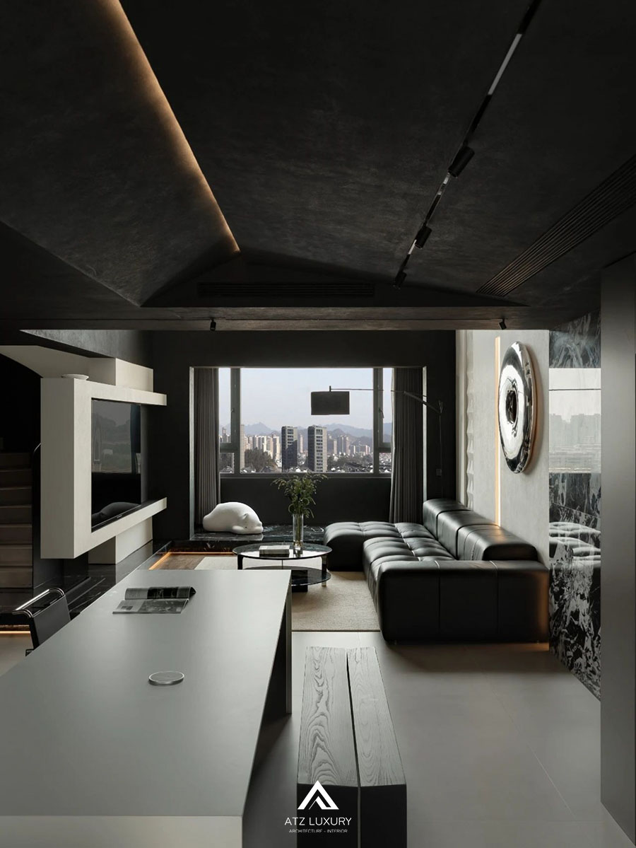 nội thất phòng khách 20m2 đẹp hiện đại