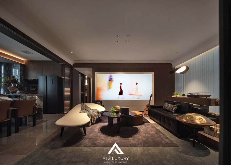 thiết kế phòng khách 30m2