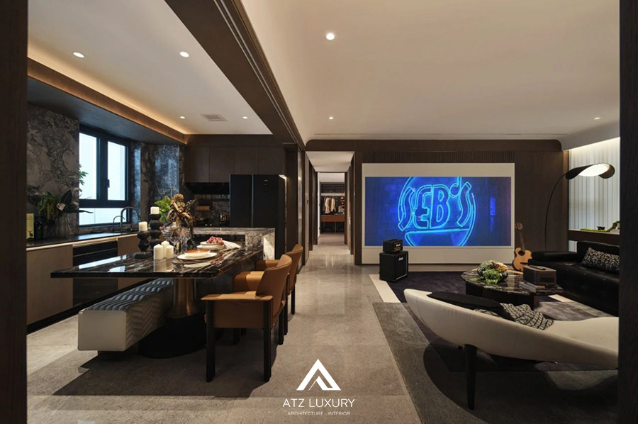 thiết kế phòng khách 30m2