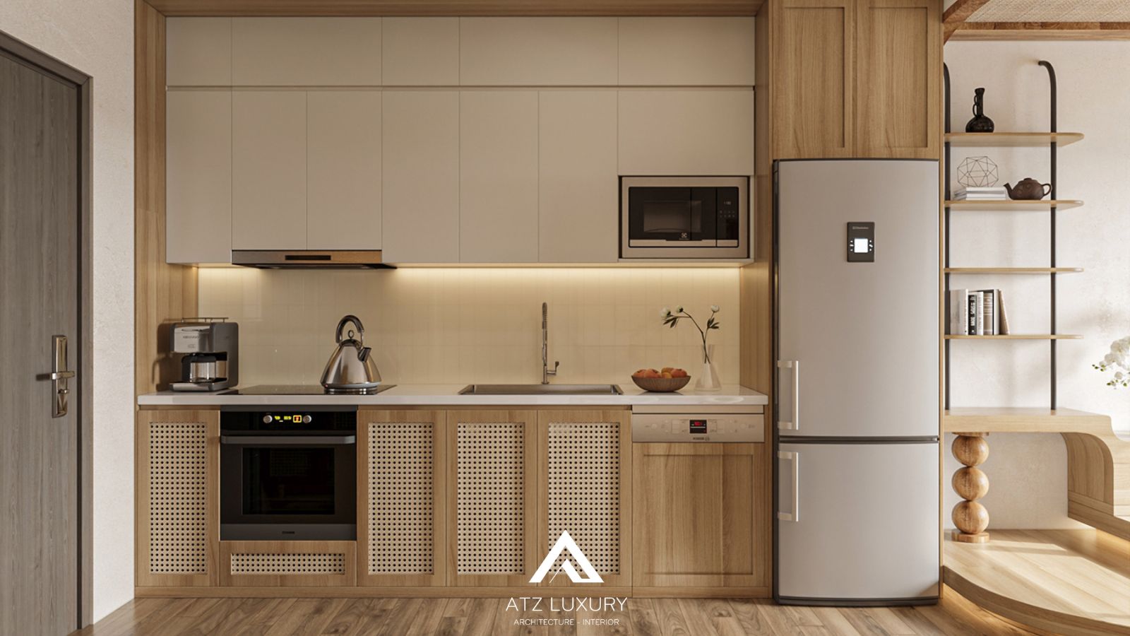 Thiết kế nội thất căn hộ phong cách Japandi