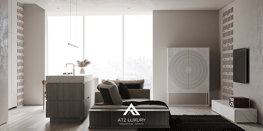 Căn hộ chung cư Modern Wabi Sabi