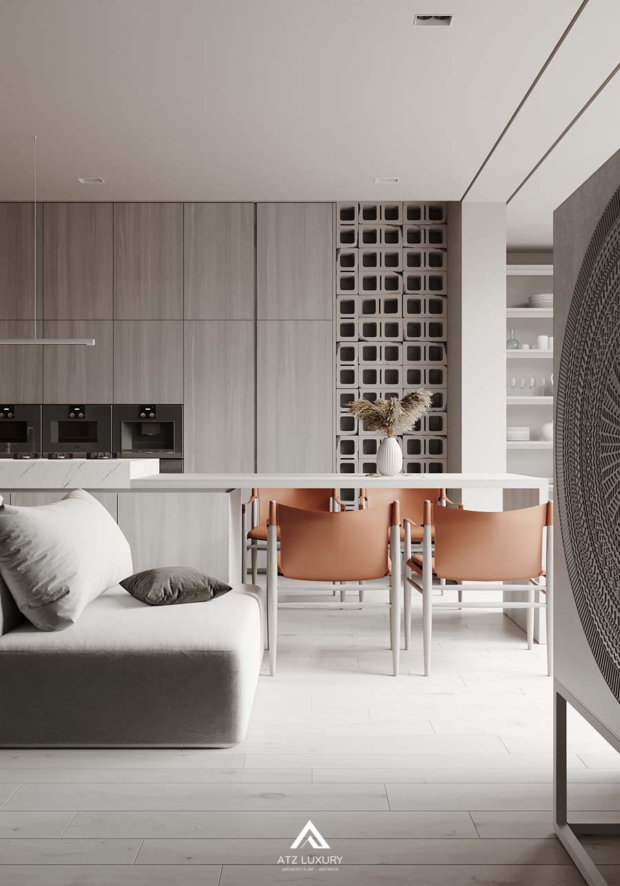 Căn hộ chung cư Modern Wabi Sabi