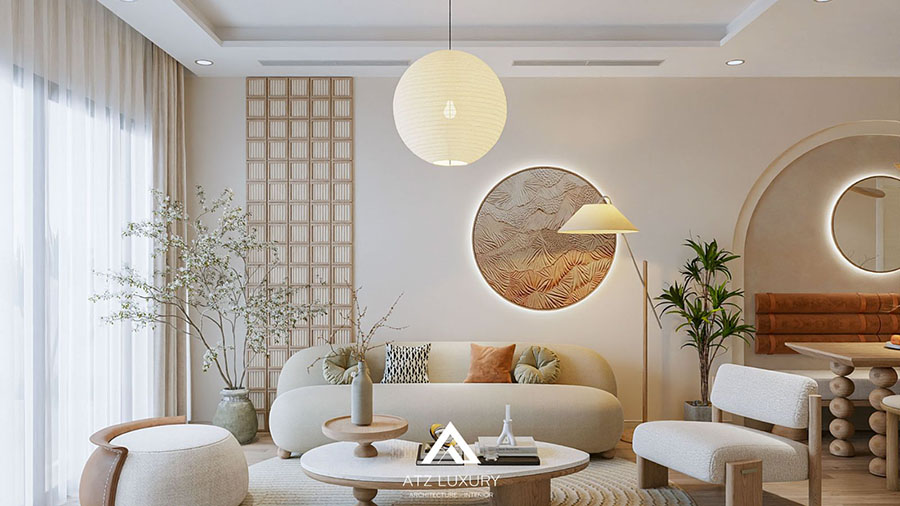 các mẫu căn hộ chung cư phong cách Japandi đẹp