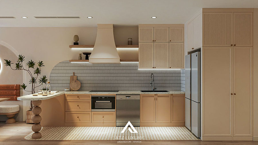 nội thất căn hộ chung cư phong cách Japandi