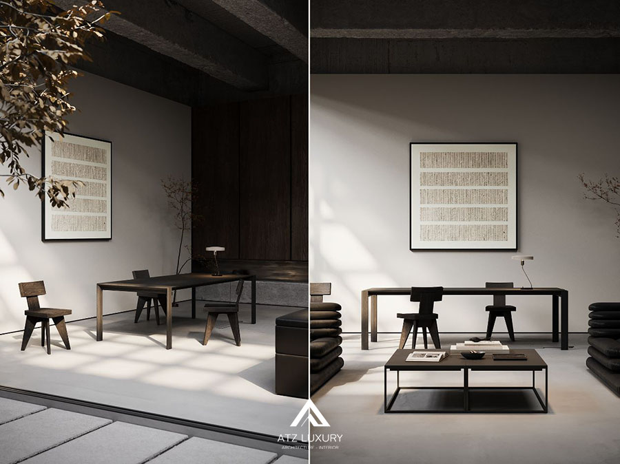 Mẫu chung cư phong cách Minimalism Wabi Sabi