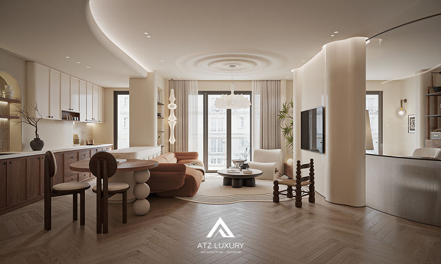 chung cư phong cách Wabi Sabi