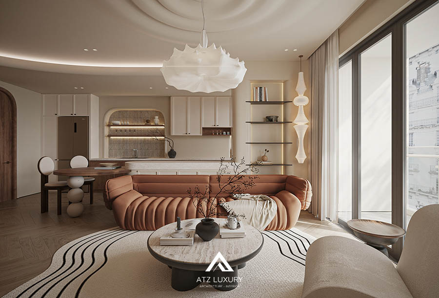 chung cư phong cách Wabi Sabi