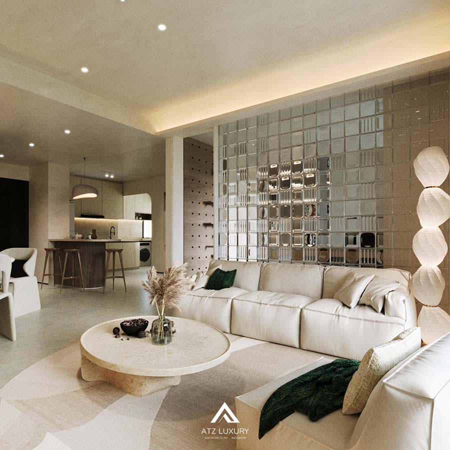 Mẫu căn hộ phong cách nội thất Wabi Sabi